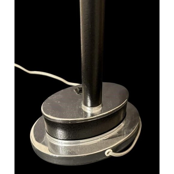 Hampton Bay Desk LAMP Black/Silver/White 20"H Home Decor Lighting TESTED & WORKS - Picture 4 of 6